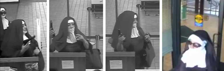robar un banco vestidas de monjas