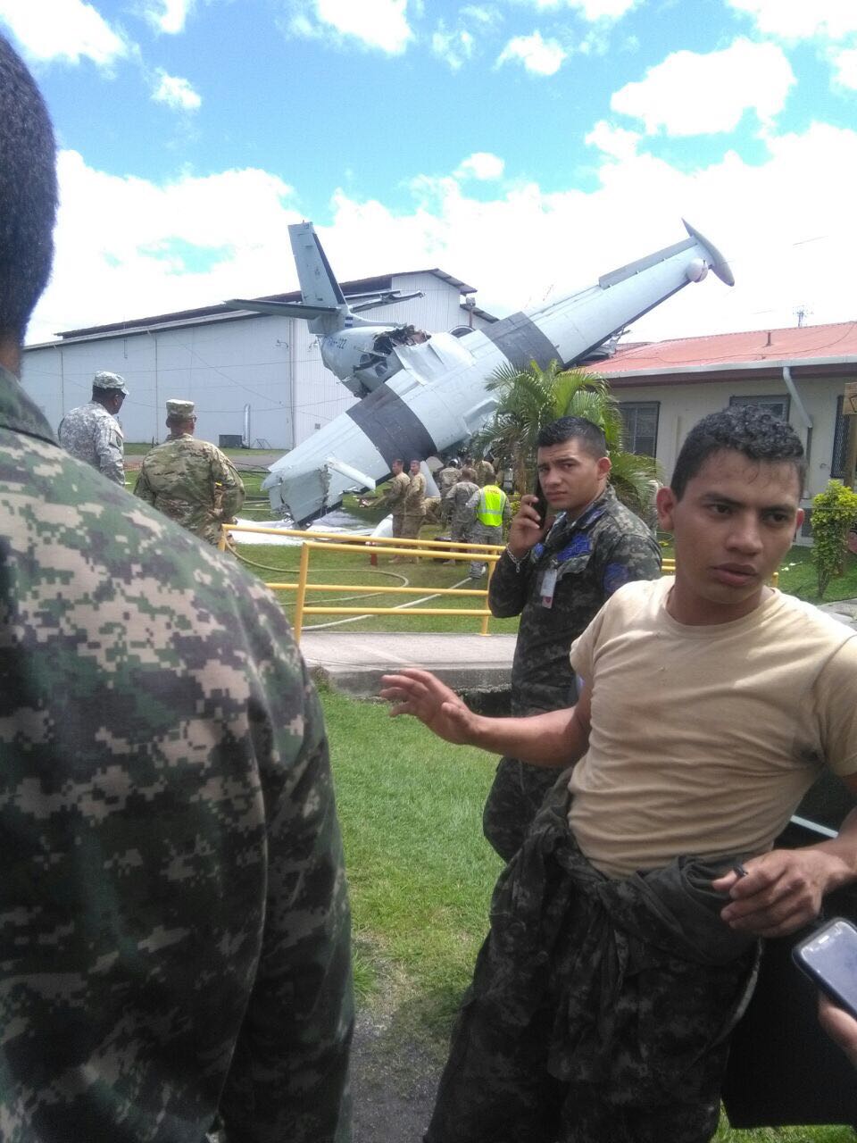 Momento de tensión en Palmerola tras accidente aéreo