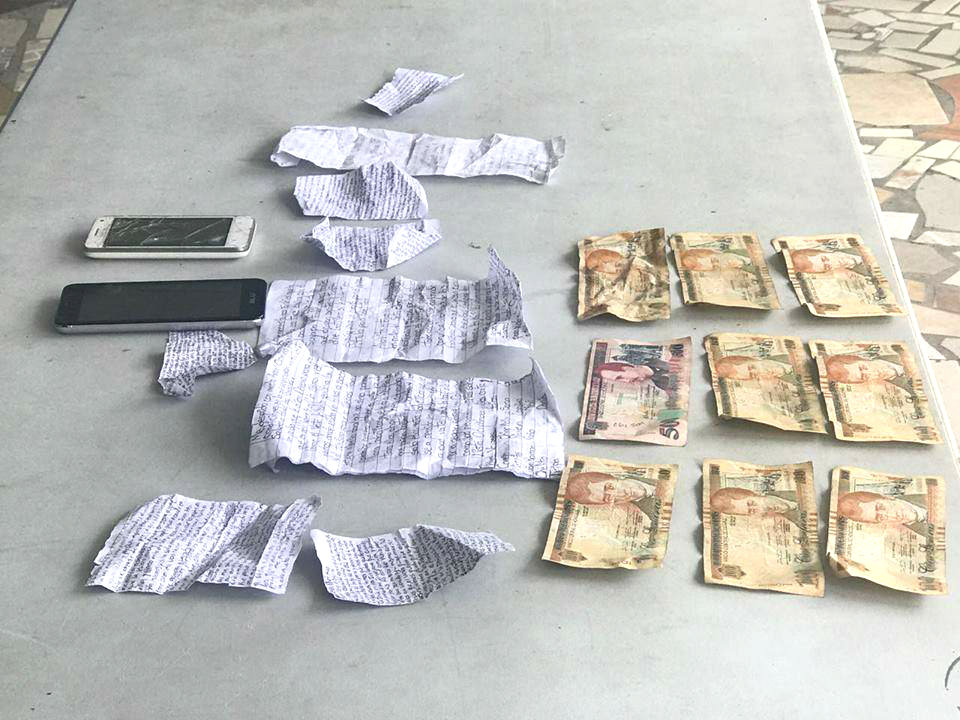 Celulares, notas extorsivas y dinero en manos de los detenidos en SPS.