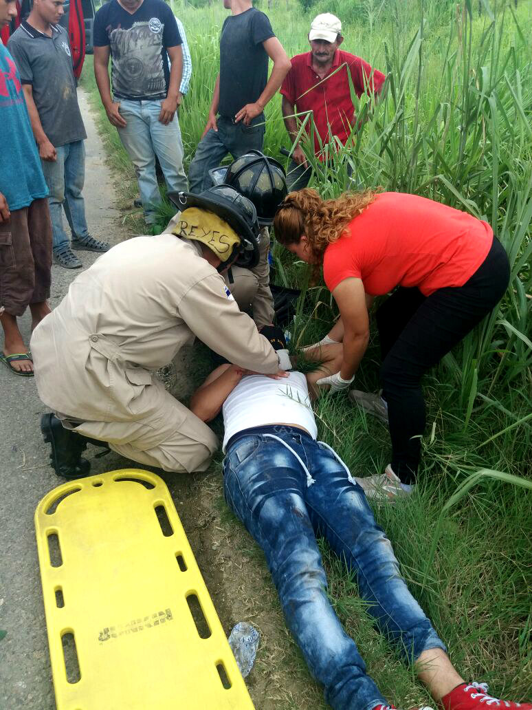 El herido, es un joven bombero asignado a la colonia Fesitranh.