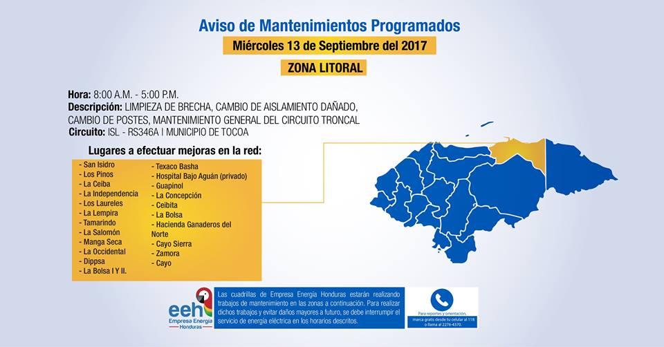 Operativos de mantenimiento