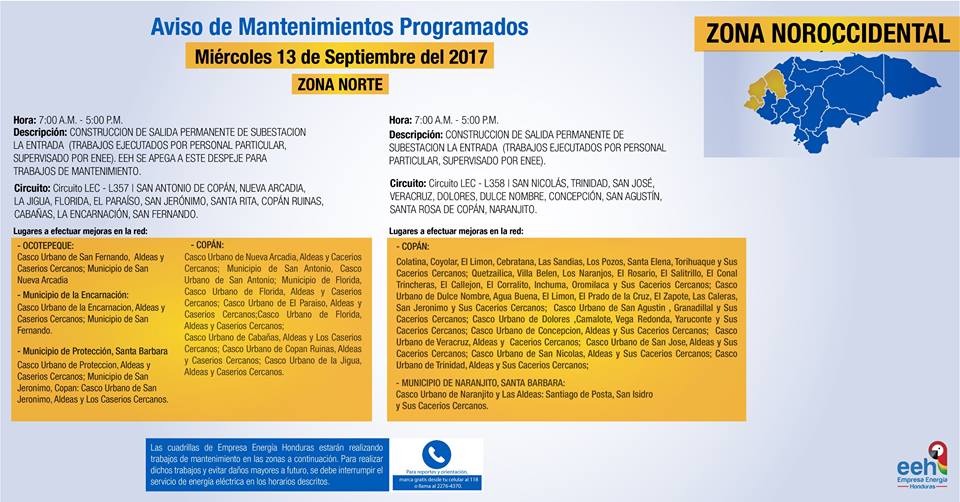 Operativos de mantenimiento