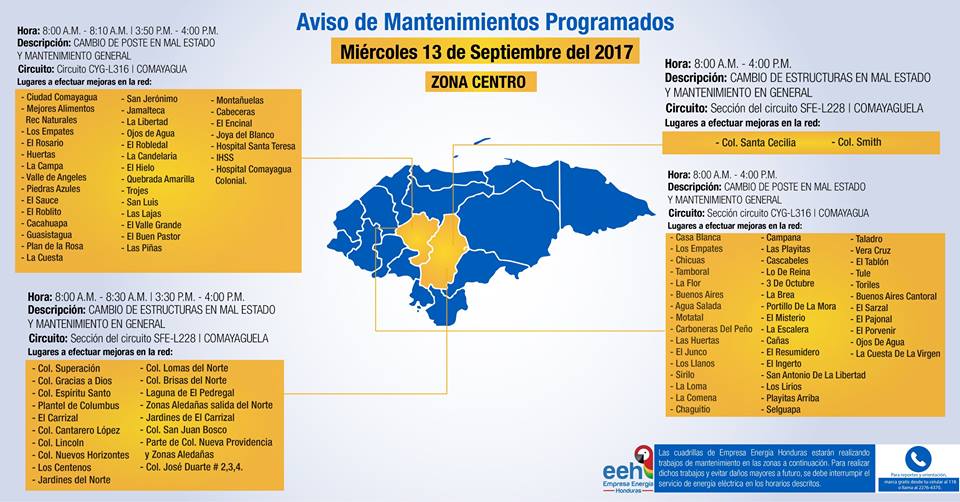 Operativos de mantenimiento