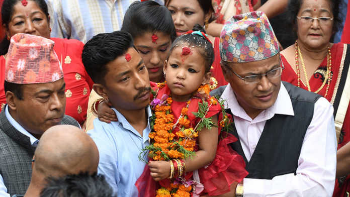 diosa viviente de Nepal