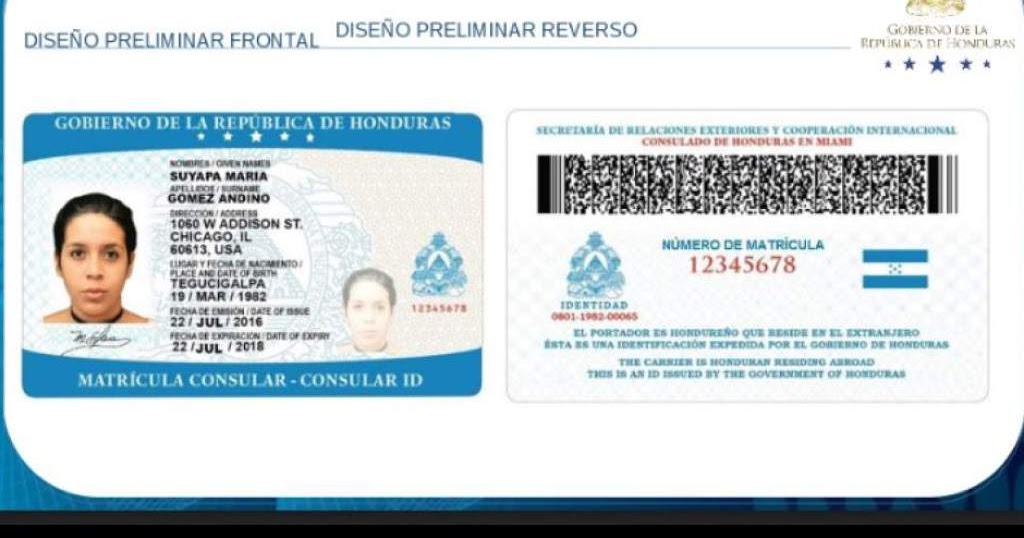 matrícula consular para hondureños