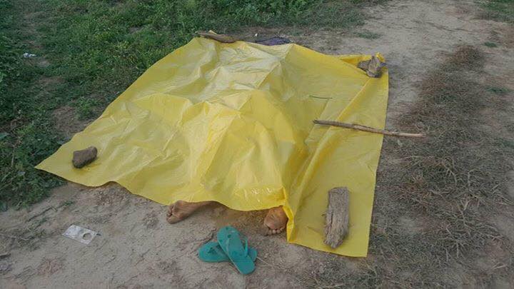hombre en una colonia de tocoa