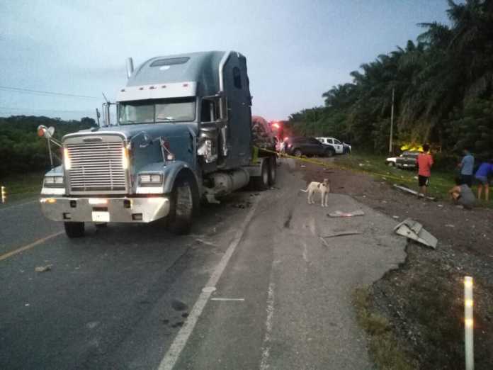 accidente en Tela