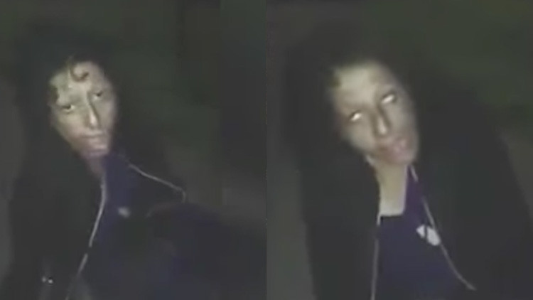 VÍDEO: captura de pantalla cuando la joven se vuelve "zombi".