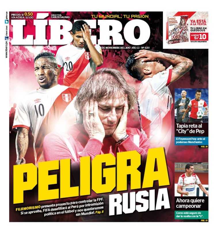¡Rusia 2018! Perú se podría quedar sin Mundial por cuestiones políticas
