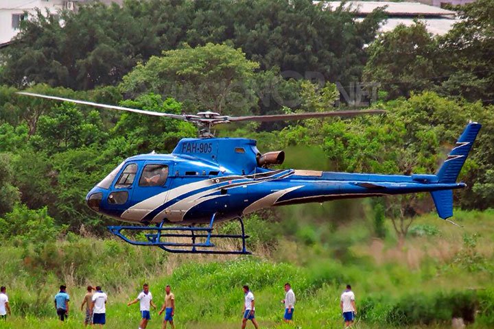 Helicóptero accidentado