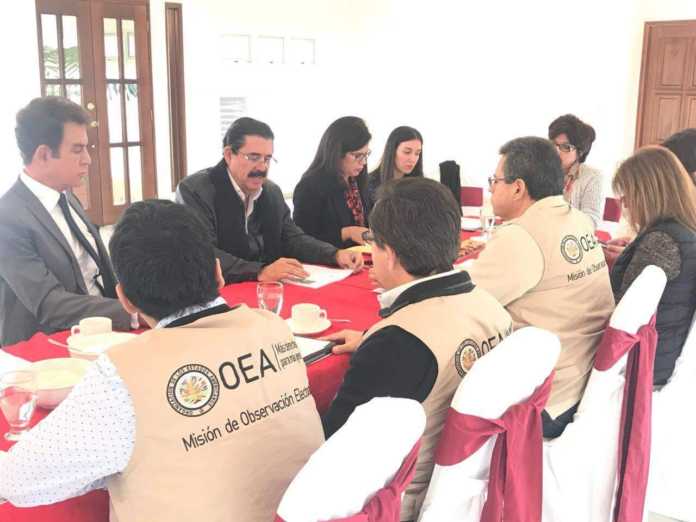 presuntas actas adulteradas a la OEA