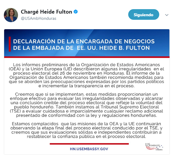declaración