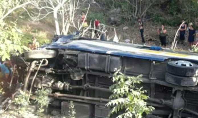 accidente de tránsito en carretera al Sur