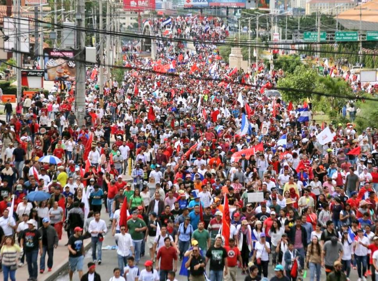 protestas en Honduras