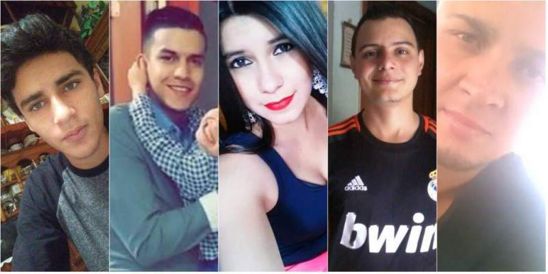 jóvenes implicados en el crimen del universitario Carlos Collier