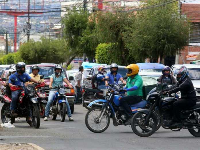 circulación de motocicletas en Honduras