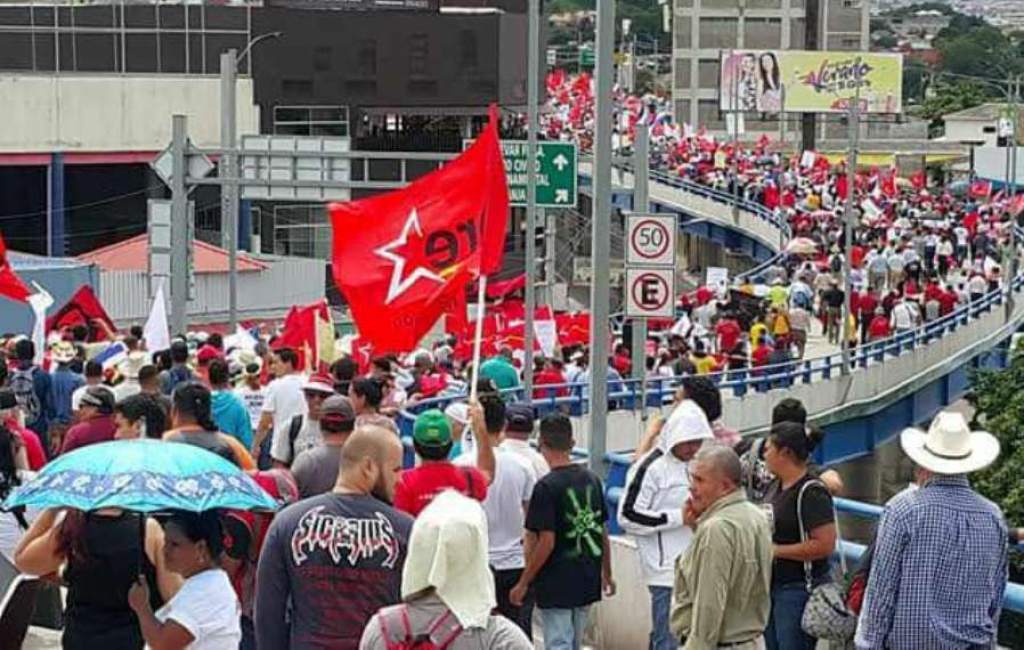 movilización de la Alianza en Tegucigapa