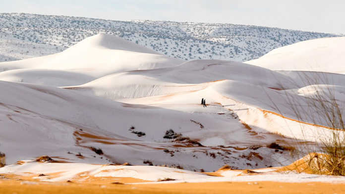 Nieva en el Sahara