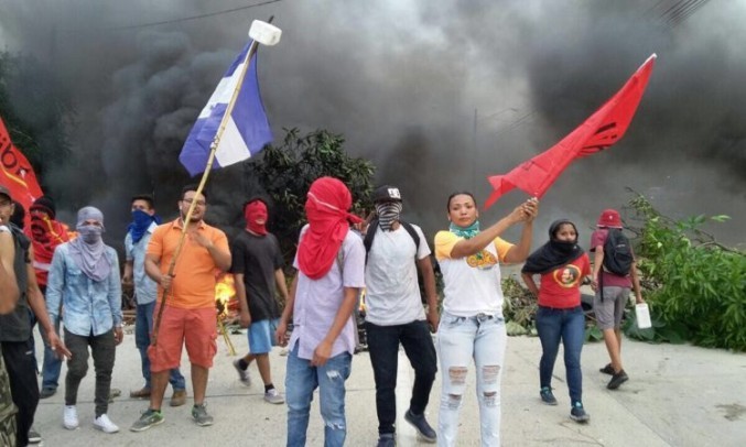 protesta de la Alianza de Oposición