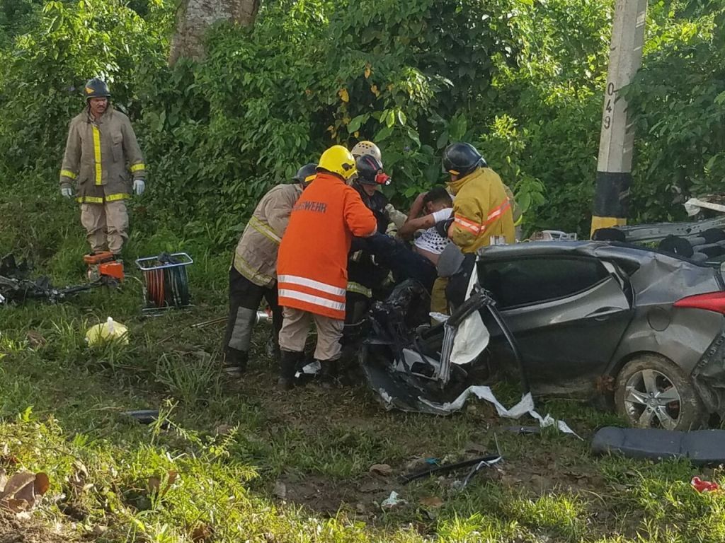 fatal accidente en carretera de el progreso a tela