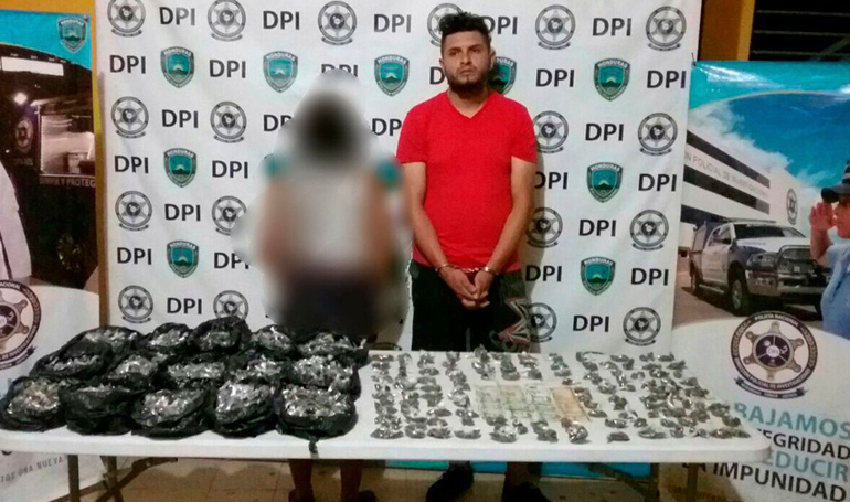 Capturan a presunto marero de la Mara Salvatrucha con droga en el Progreso