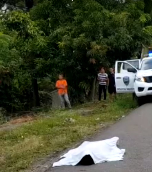 atropellado en santa cruz de yojoa