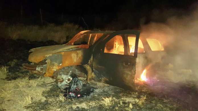 Taxista calcinado en Santa Bárbara