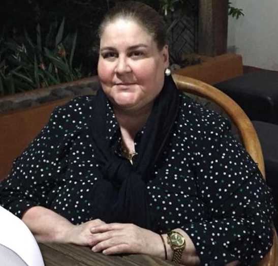 Maribel Hohl festejando.