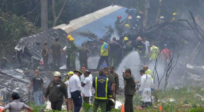 avión estrellado en La Habana