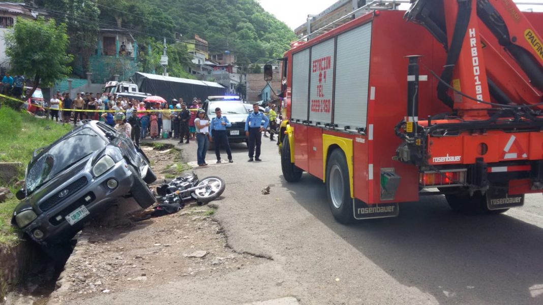 niña atropellada en Tegucigalpa