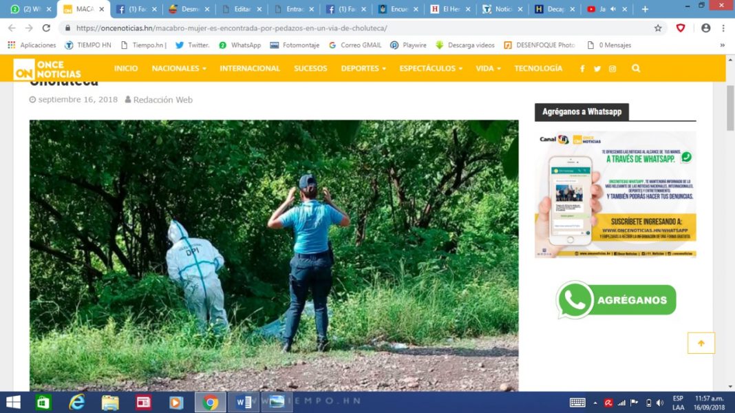 mujer en choluteca
