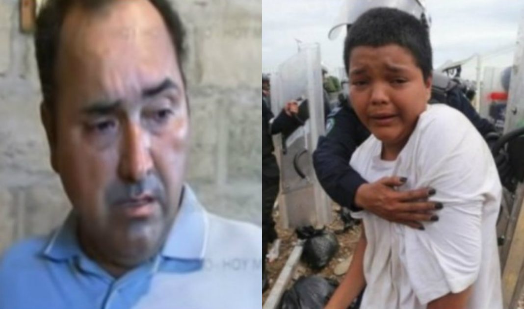 Papá de niño migrante