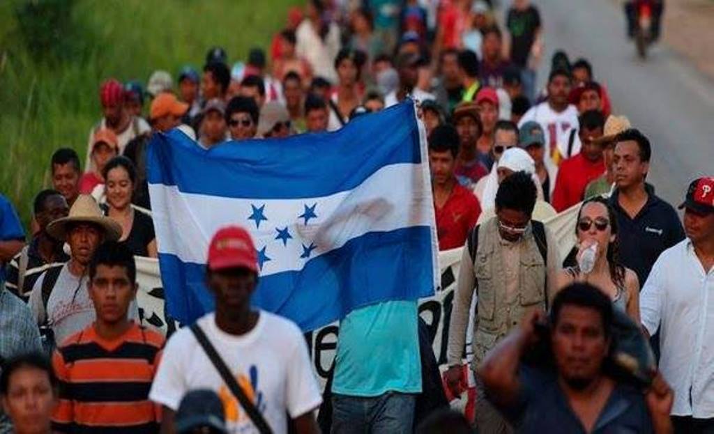 caminata del migrante en Guatemala