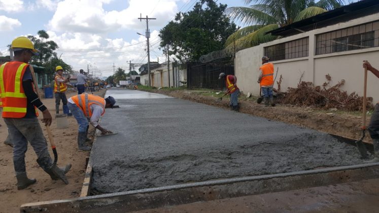 pavimentación en el progreso