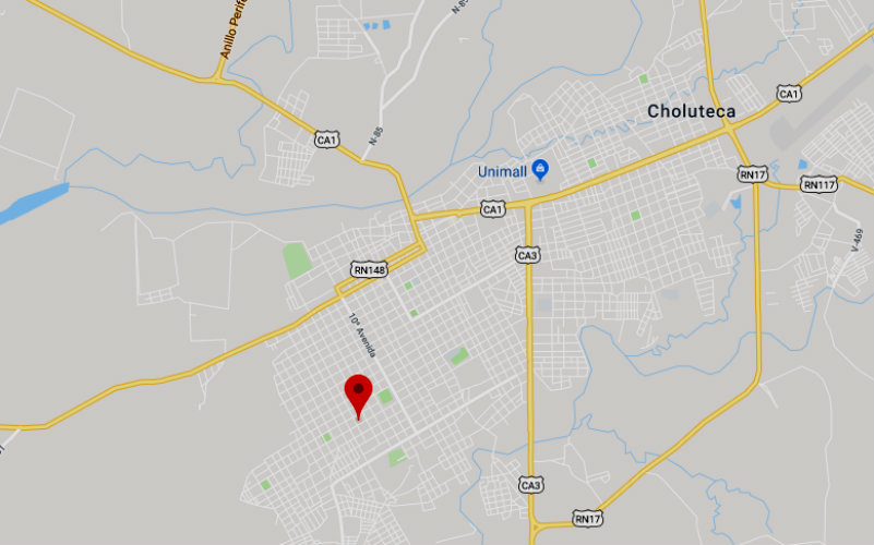 pila con agua en choluteca