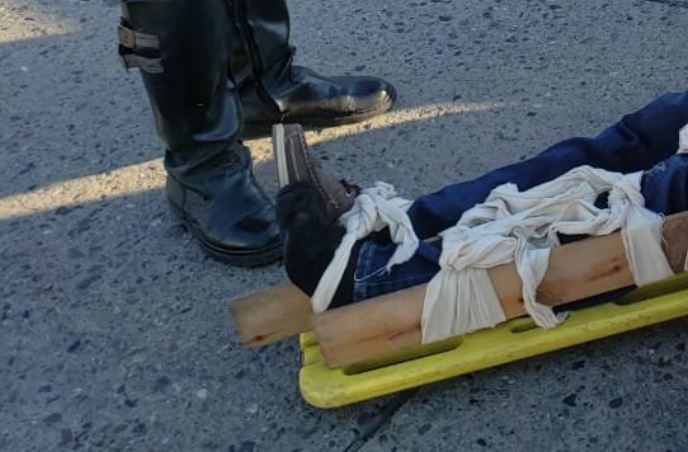 hombre herido en San Pedro Sula