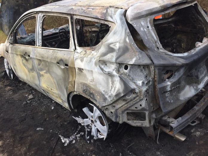hombre calcinado en San Pedro Sula