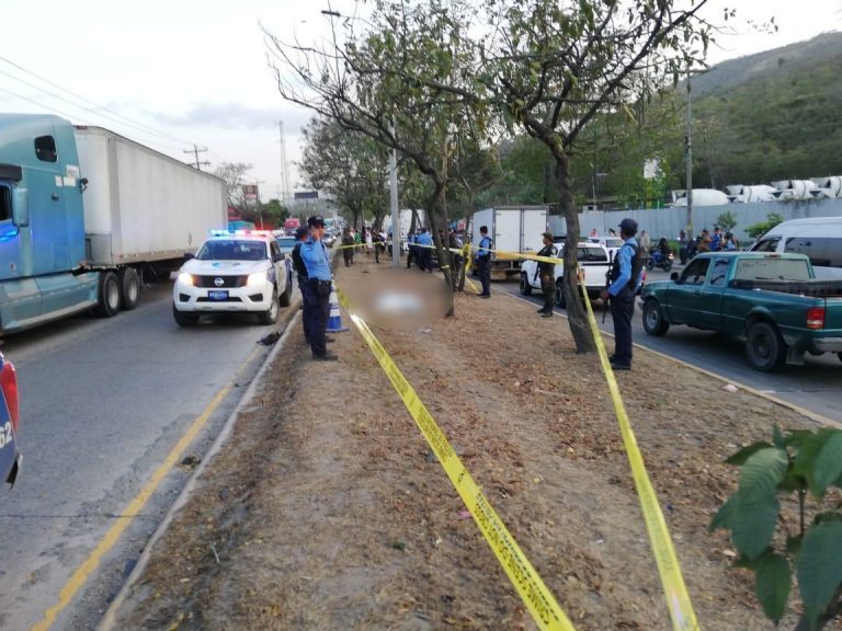 hombre arrollado en San Pedro Sula