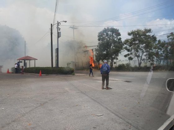 incendio en el palenque