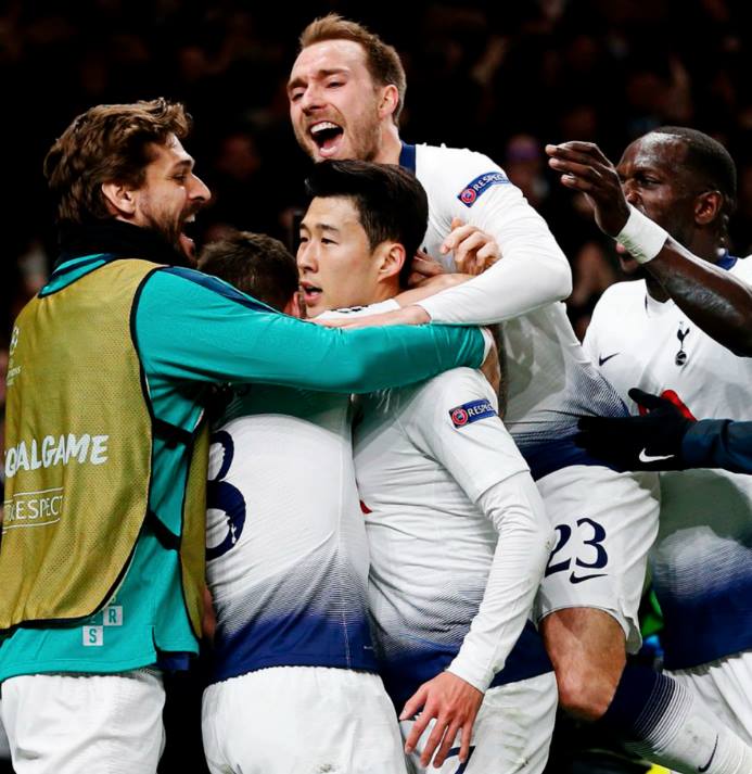 Manchester City perdió 1-0 ante Tottenham de visita por los cuartos de final de la Champions League