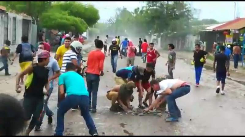 20 presuntos Manifestantes de choluteca