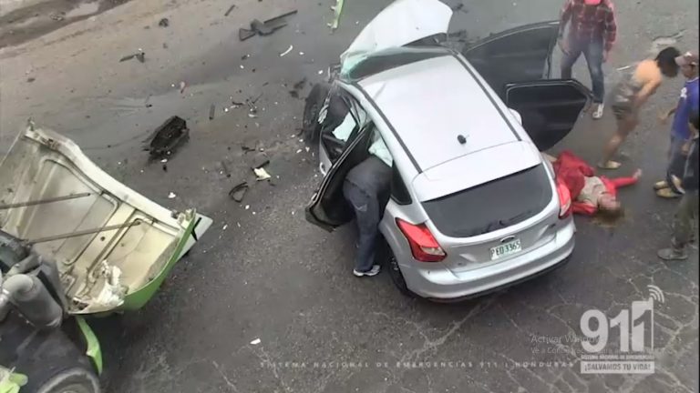 brutal accidente en Colonia Los Pinos