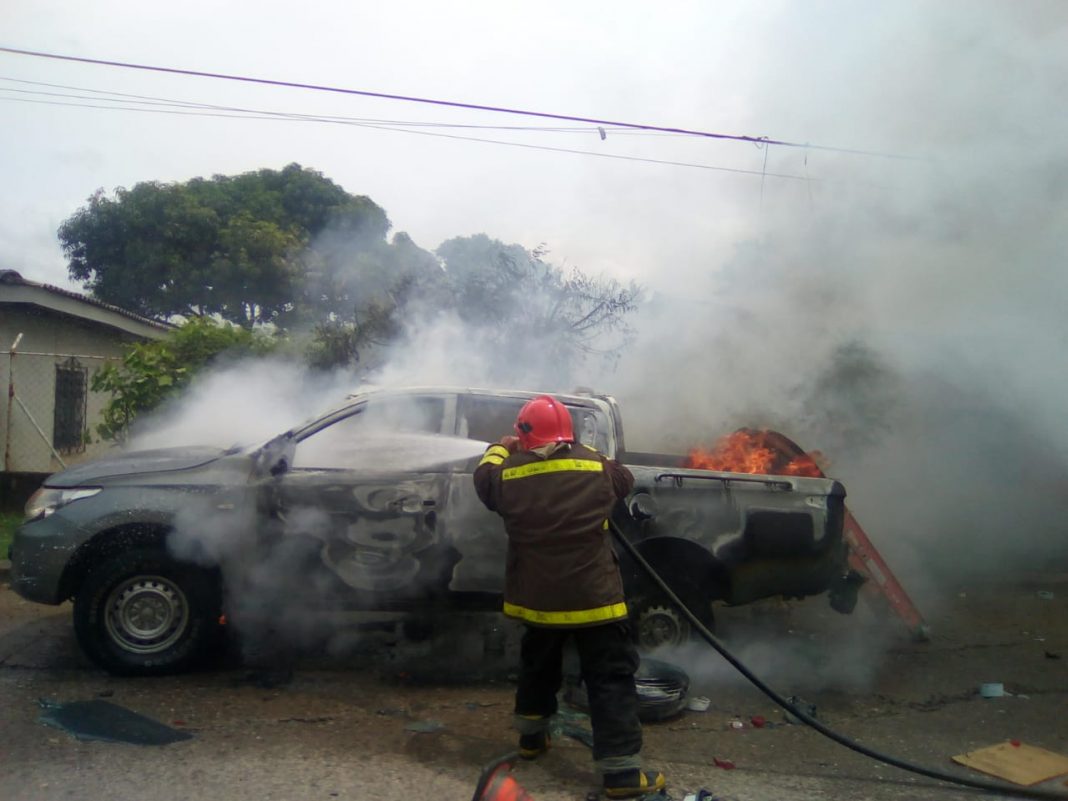 Carro de la EEH en Choluteca