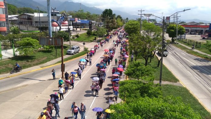 manifestación pacífica
