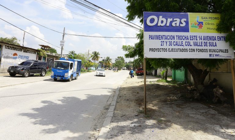 SPS: Sector este con otra vía de acceso: Pavimentan trocha de la 14 Avenida en la Valle de Sula