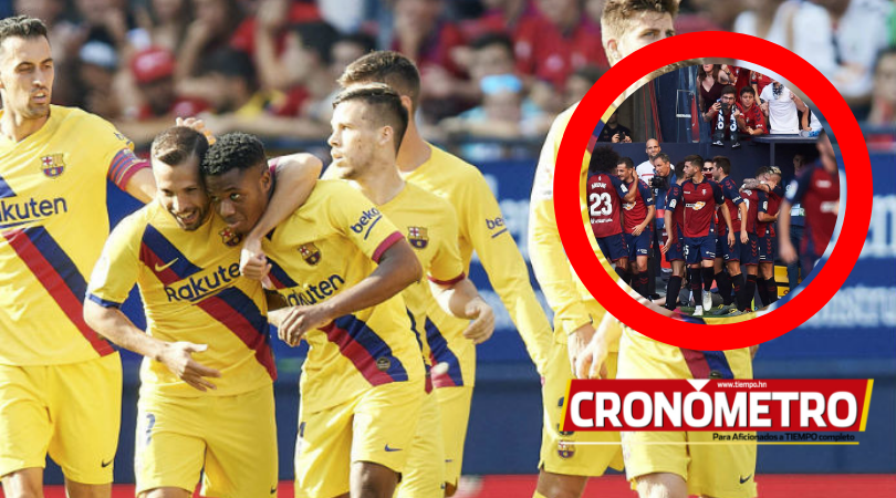 Osasuna hace tropezar al Barcelona y empatan 2-2