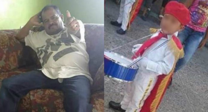 padre e hijo muertos en Copán