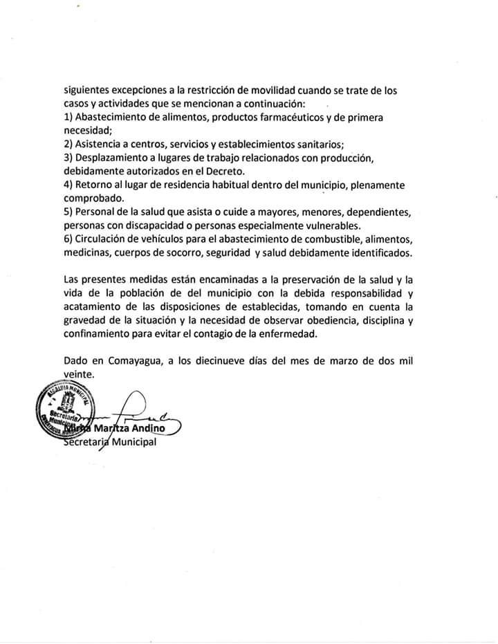 Alcaldía de Comayagua