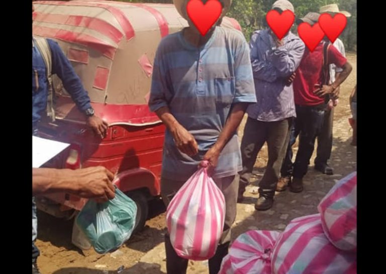 Asociación Hondureños en Barcelona dan comida a 90 hogares tolupanes