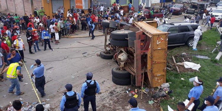 accidente de volqueta
